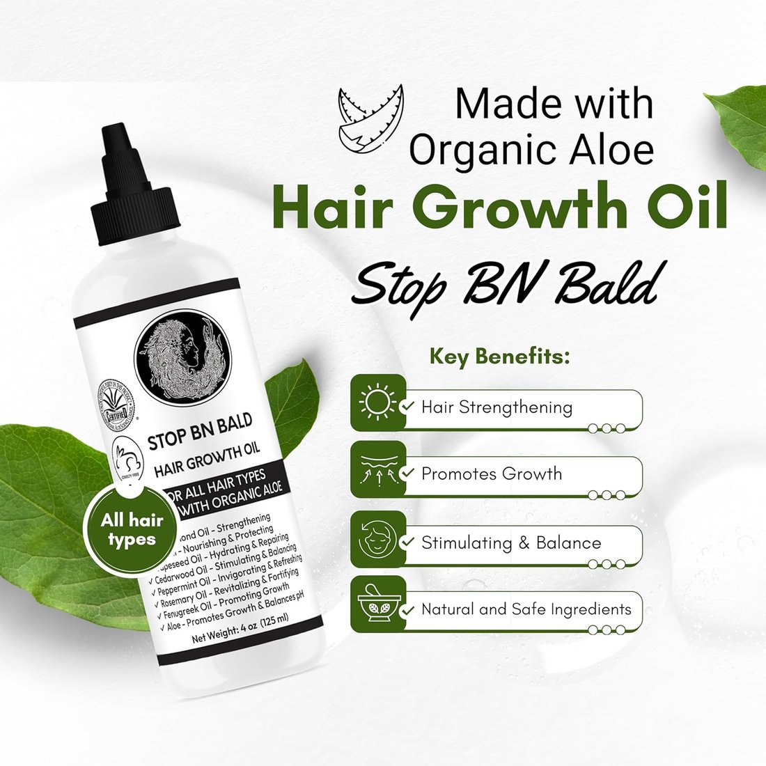 STOP BN BALD Hair Growth Oil